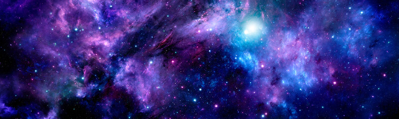 Wall Mural - cosmic background with the universe with stars, constellations and nebulae
