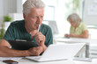 © aletia2011 - senior man using laptop in office