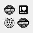 © muh - Argentina sticker stamp logo vector