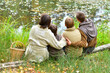 © aletia2011 - Portrait of family of four in park