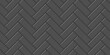 © Nataliia - Grey  floor herringbone seamless geometric pattern tile. Vector flat illustration of flooring parquet design diagonal texture. Design for background, wallpaper, wrapping