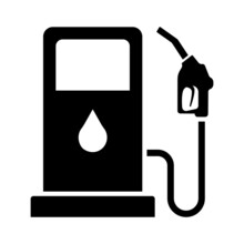 Gas Pump Station Icon Vector. Pump Petrol Symbol. Gasoline Station Icon.