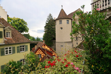 Wall Mural - The historical old town of Meersburg at the lake constance, baden-wuerttemberg in germany, europe