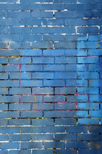 Old Abstract Blue And Purple Painted Brick Wall Texture Background Distressed And Aged Stock Photo Image 
