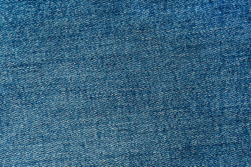 Canvas Print - Blue denim background. Jeans texture closeup