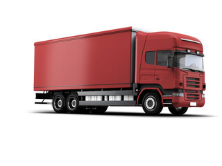 Poster - 3d rendering mock up lorry