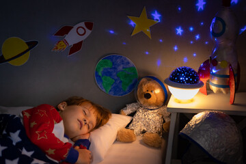 Sticker - Happy child sleeping at home