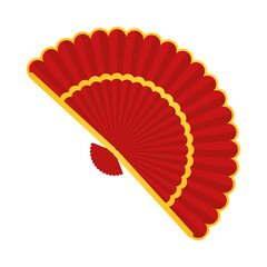 Sticker - chinese hand fan