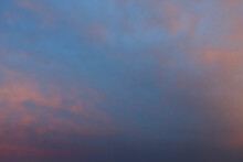 Dramatic Sunset Sky Over Lake Michigan
