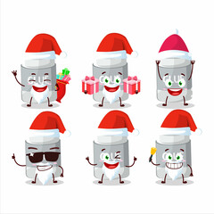 Canvas Print - Santa Claus emoticons with glue stick cartoon character