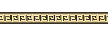 Seamless Meander Patterns. Greek Meandros, Fret Or Key. Black Ornament For Acient Greece Style Borders. Vector Illustration