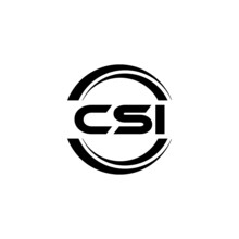 CSI Letter Logo Design With White Background In Illustrator, Vector Logo Modern Alphabet Font Overlap Style. Calligraphy Designs For Logo, Poster, Invitation, Etc.