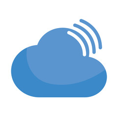 Poster - wifi cloud icon