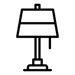 Wall Mural - Lamp lighting icon outline vector. Floor light. Interior furniture