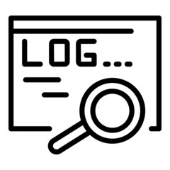 Wall Mural - Web log icon outline vector. User account. Login new