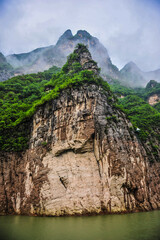 Wall Mural - Landscape along the banks of the Yangtze River in China