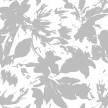 Collage Contemporary Grey Floral And Line, Linear Shapes Seamless Pattern Set. Modern Exotic Design For Paper, Cover, Fabric, Interior Decor And Other Users.