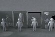 © d_e_r_i_c - Bonhommes devant le miroir déformant