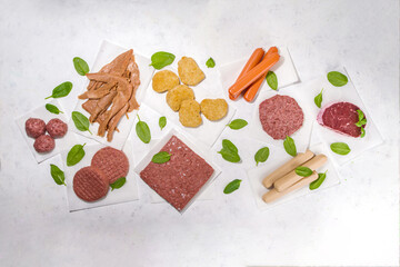 Wall Mural - Green, plant based meat