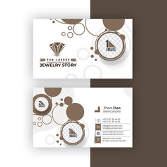 Wall Mural - Jewelry Store Business Card Set- Creative and Clean Business Card Template.