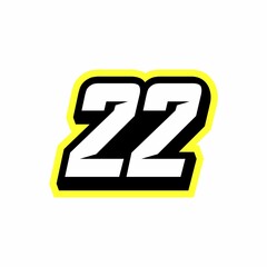 Sticker - Racing number 22 logo design inspiration