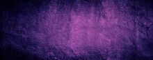 Grunge Abstract Old Cement Concrete Wall Texture Background Purple Color
