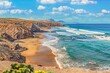 canvas print picture - Atlantik Traumbucht an der Westküste von Fuerteventura Playa del Viejo Rey / Spanien	
