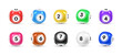 © Vikivector - Realistic glossy lottery balls with numbers collection vector illustration bingo, keno, lotto