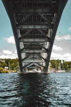 Under A Steel Bridge In Stockholms Archiplago