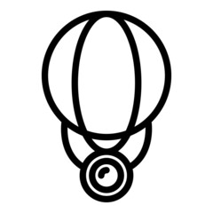 Wall Mural - Videography air balloon icon outline vector. Aerial drone
