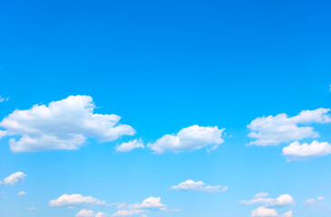 Wall Mural - Sky with rare white clouds