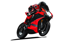 Red Motorcycle Racer