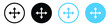 move icon arrow drag symbol, direction arrows