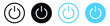 Power icon On Off Buttons, Energy switch sign, Power Switch Icons, Start power button, turn off symbol, shutdown energy icon	
