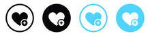 Add To Favorite Icon Heart Plus Icon - Save Icon Bookmark Symbol	
