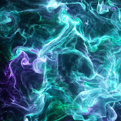 Wall Mural - blue and purple abstract background. colorful particles forming shapes in motion. fluid curves, dyna