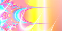 Fractal Candy In Bright Pastel Colors