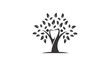 tree with dental symbol logo vector