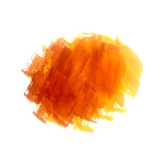 Elegant orange watercolor splash brush stroke design