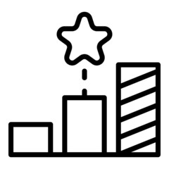 Poster - App industry icon outline vector. Page norm