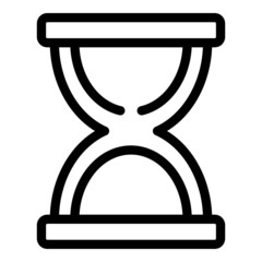 Poster - Hourglass icon outline vector. Time duration