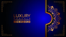 Luxury Ornamental Mandala Logo Background, Arabesque Style.