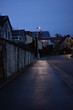 Straßenbeleuchtung nachts auf einer Straße in Niederwerrn bei Schweinfurt