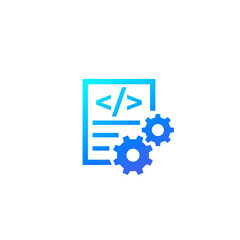 code optimization vector icon on white