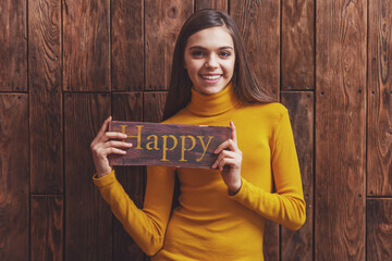 Wall Mural - Cute teenage girl