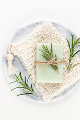 Wall Mural - Handmade natural soap with herbal.