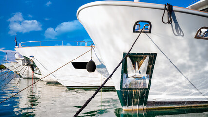 Wall Mural - View of the sea port in Antibes, France