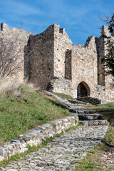 Canvas Print - Castle of Platamonas, an important touristic attraction of central Macedonia, Greece.