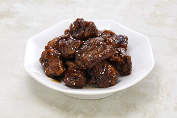 Wall Mural - chinese sweet and sour spare ribs