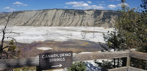 Wall Mural - A mini salt flat created by the salt deposits coming from the water of the hot springs